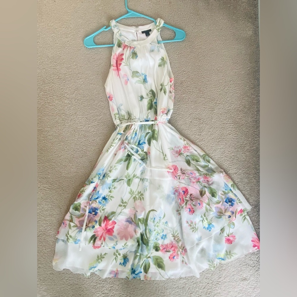 White halter neck dress - Ann Taylor. Cocktail dress, special occasion dress